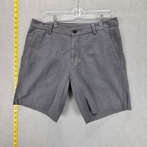 Lululemon Shorts Mens 34 Gray ABC Classic Fit Chino Zip Fly Casual